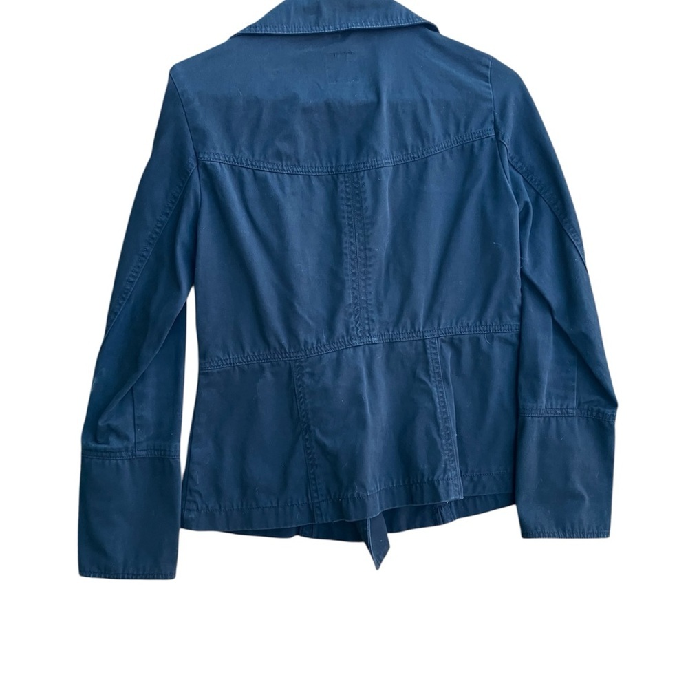 GAP Blue Pea Coat Classic Design Structured Shoulders Small - Picture 2 of 4